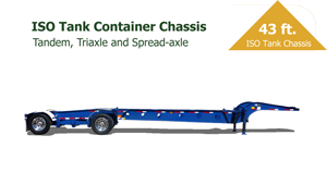 40 Foot ISO Tank Container Chassis